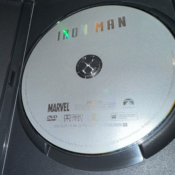 Iron Man DVD - 2008 Marvel Action Superhero Movie Starring Robert Downey Jr. - Picture 2 of 5